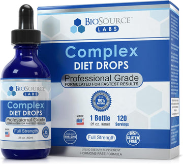 Complex Diet Drops – Best Natural Weight Management Drops For Men And Women (1 Bottle, 2 Fl Oz) - 30 Day Supply