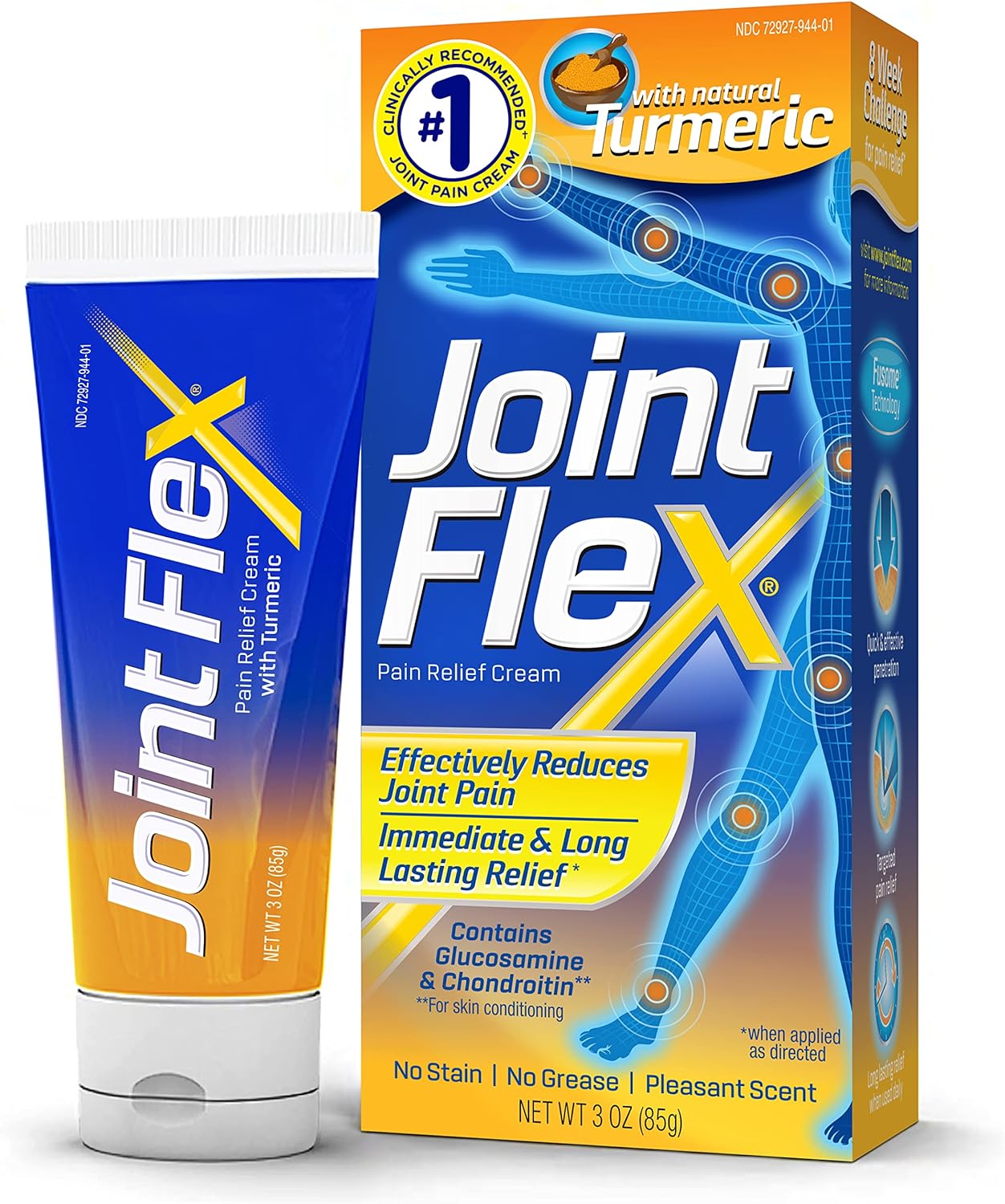 Jointex Pain Relief Cream With Turmeric, Arthritis Pain Relief, Joint Pain Relief, 3  Tube