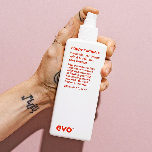 Evo Happy Campers Wearable Treatment - Daily Hair Treatment To Strengthen And Protect - Reduces Frizz And Provides Uv Protection