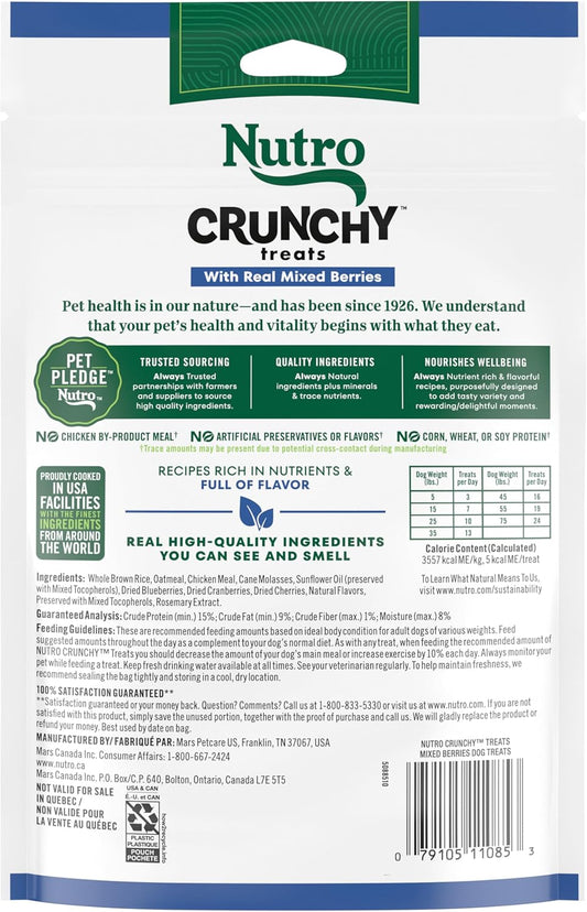 Nutro Crunchy Dog Treats With Real Mixed Berries, 10 Oz. Bag