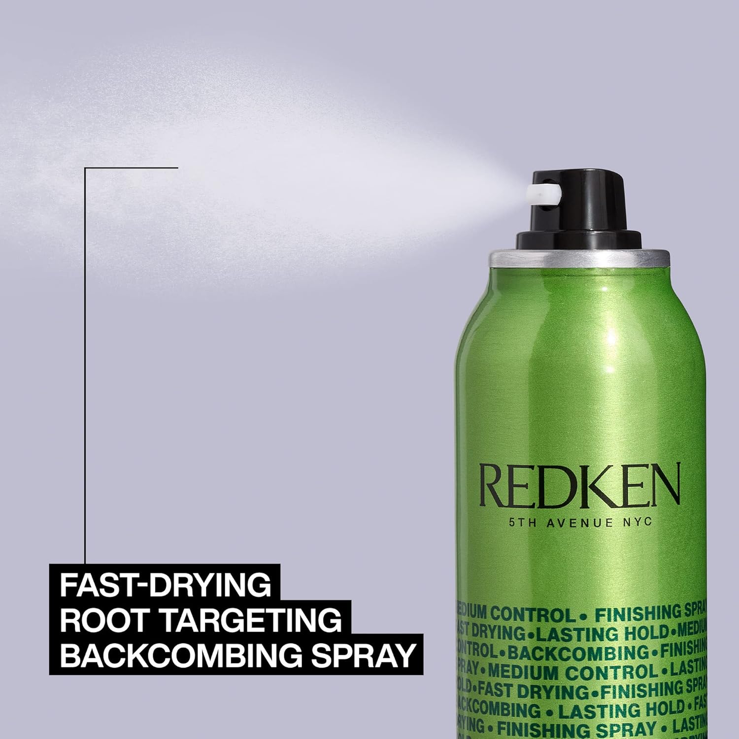 Redken Quick Tease 15 Backcombing Finishing Spray, For All Hair Types, Enhances Texture & Volume, Maximum Control, 5.3 Oz (Packaging may vary) : Beauty & Personal Care
