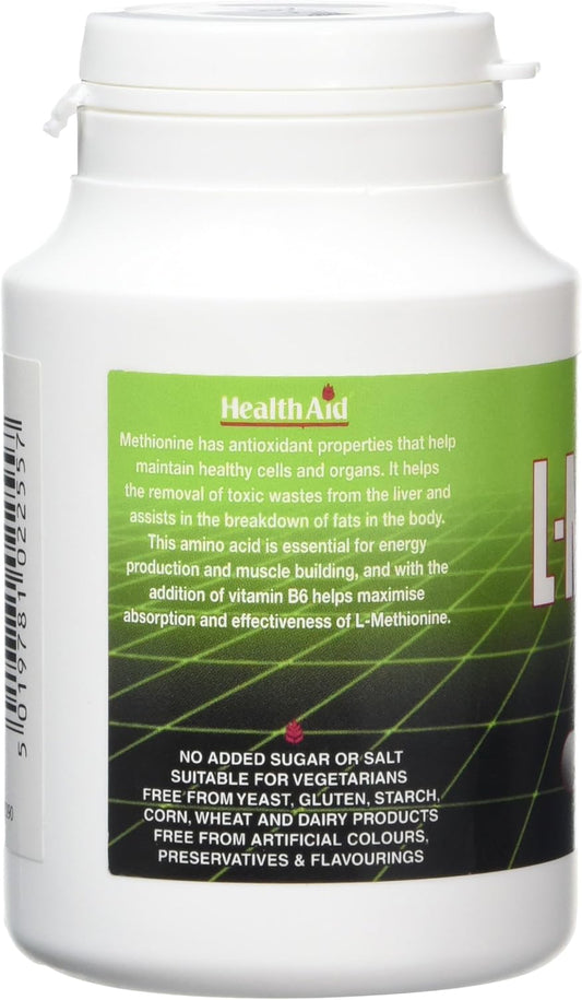 Healthaid L-Methionine 550Mg - 60 Tablets