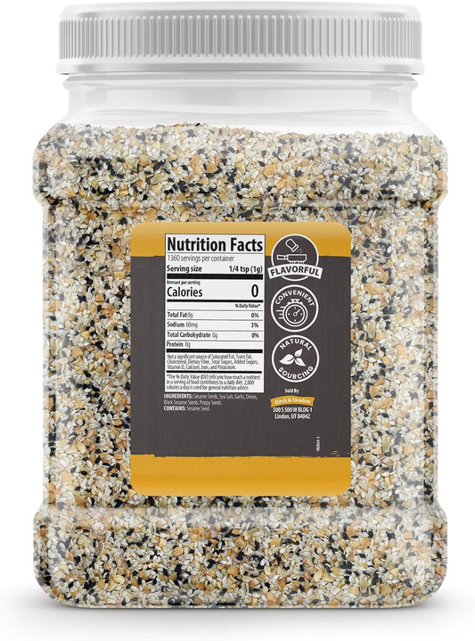 Birch & Meadow 3 Lb Of Everything Bagel Seasoning, Pre-Mixed Spices & Seeds, Crunchy Texture