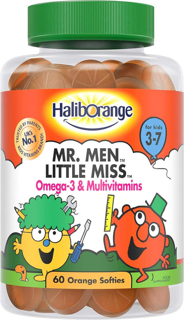 Haliborange Kids Vitamins Mr. Men Little Miss Omega-3 And Multivitamins Softies, 60S 5012335888807