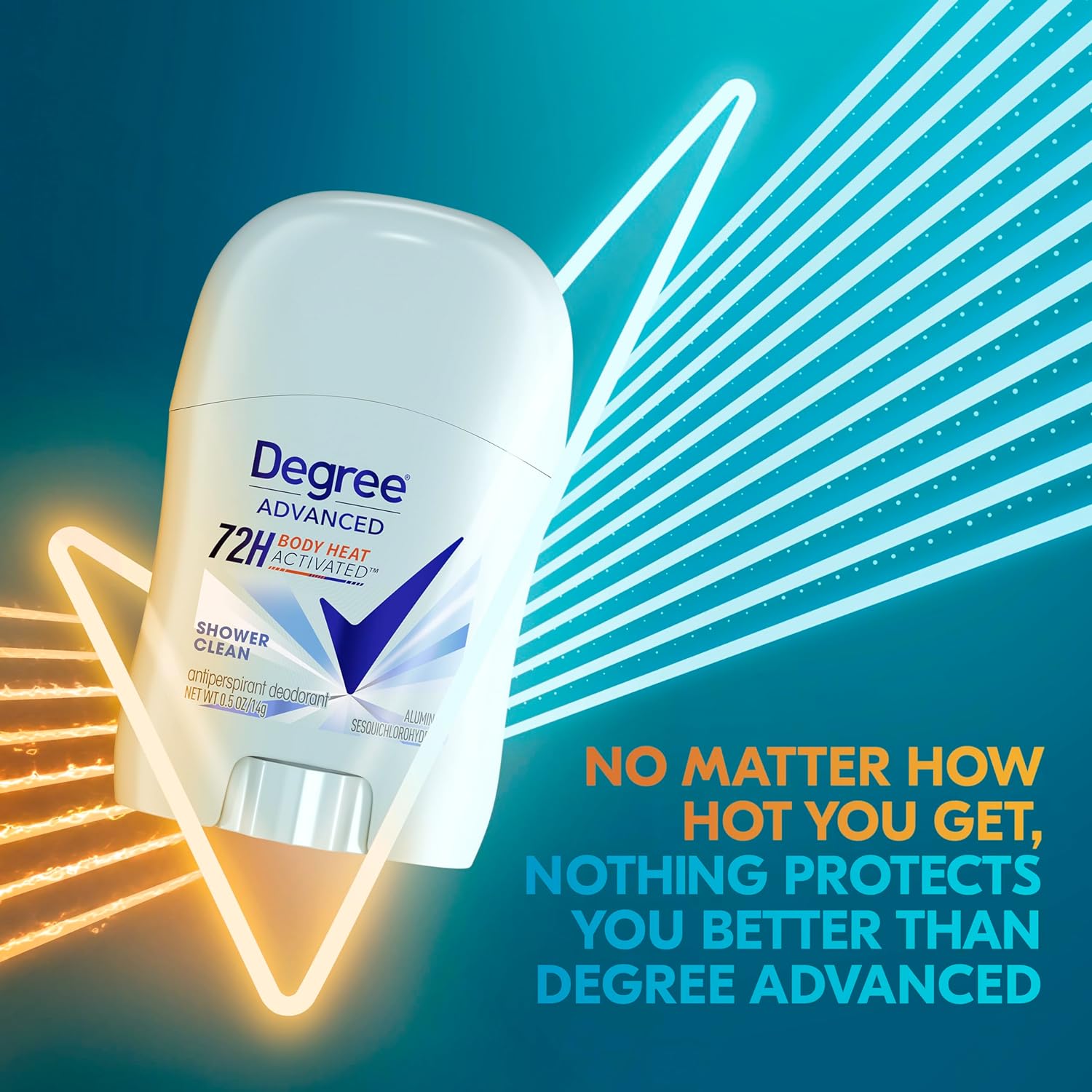 Degree Advanced Antiperspirant Deodorant Shower Clean Pack of 36 72-Hour Sweat & Odor Protection Antiperspirant for Women with MotionSense Technology 0.5 oz : Travel Size Toiletries : Beauty & Personal Care