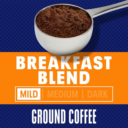 Maxwell House Breakfast Blend Mild Roast Ground Coffee, 25.6 Oz Canister