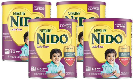 Nestle Nido Lacto-Ease Toddler Powdered Milk Beverage - 28.2 Oz Canister - Toddler Drink Mix