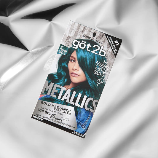 Got2B Metallics Permanent Hair Color, M77 Mermaid Green