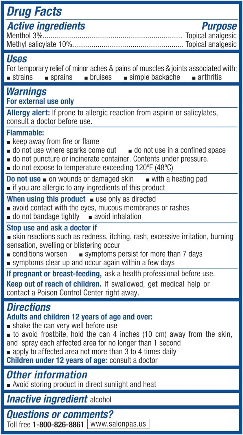 Salonpas Pain Relieving Jet Spray, 4 Fl Oz : Health & Household