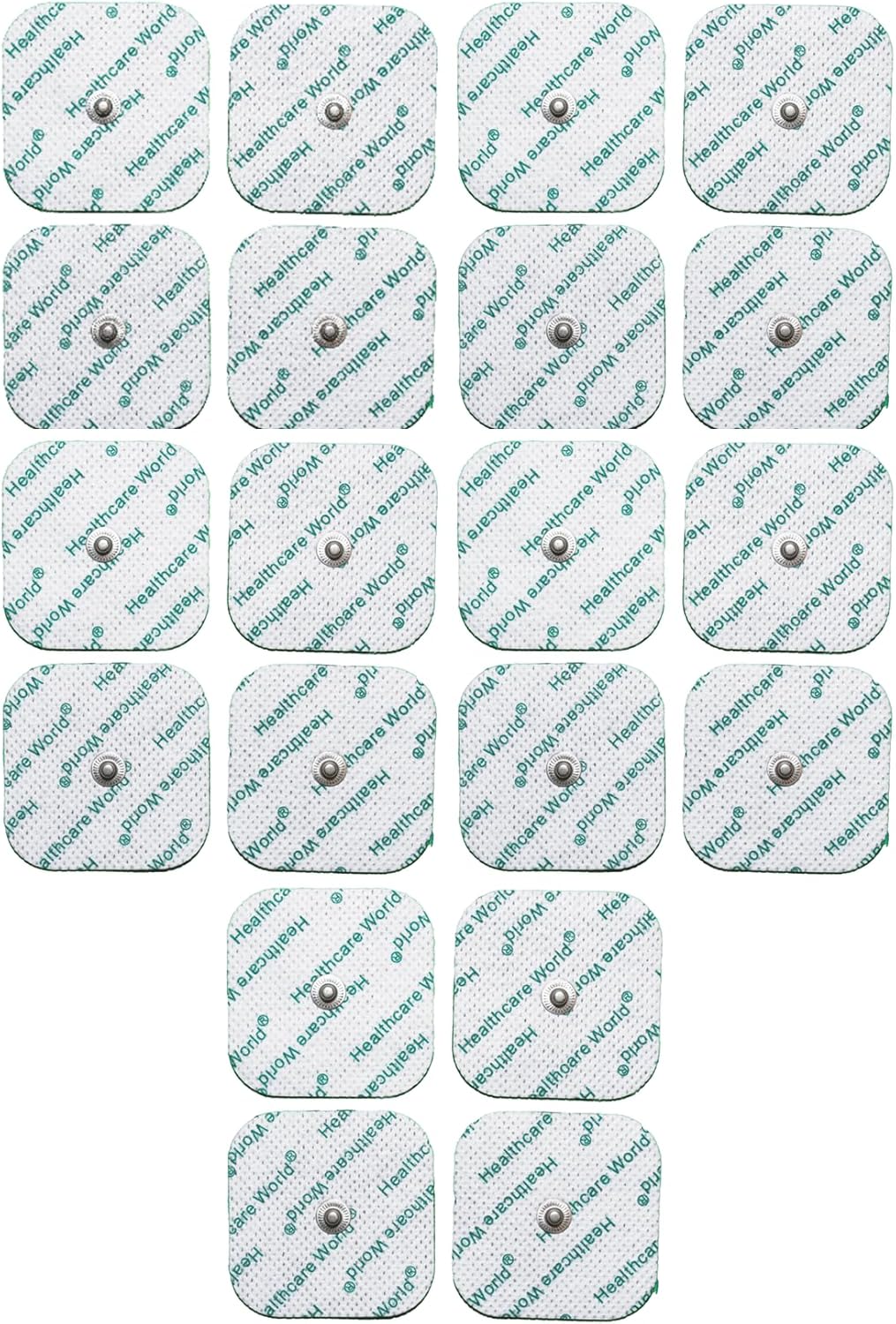 Tens Electrode Pads (20 Pcs) Self-Adhesive Electrodes With 3.5Mm Stud Connection Compatible With Beurer, Sanitas Tens Machines