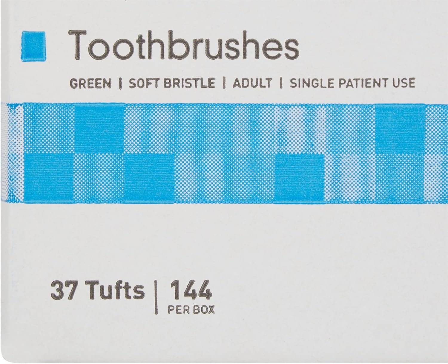 McKesson Toothbrush, Soft Bristle, Single Use/Disposable, Green, 144 Count, 1 Pack : Health & Household