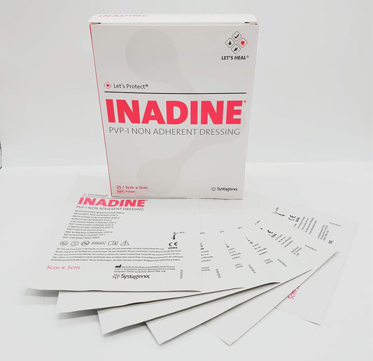 Inadine Non Adherant Dressings 5x5cm | Infection Preventing (5 Pack) : Amazon.co.uk: Health & Personal Care
