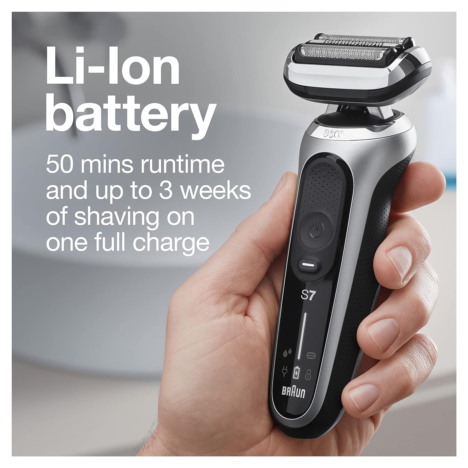 Braun Series 7 7071cc Flex Electric Razor for Men with SmartCare Center, Precision Trimmer, Wet & Dry, Rechargeable, Cordless Foil Shaver, Silver : Beauty & Personal Care