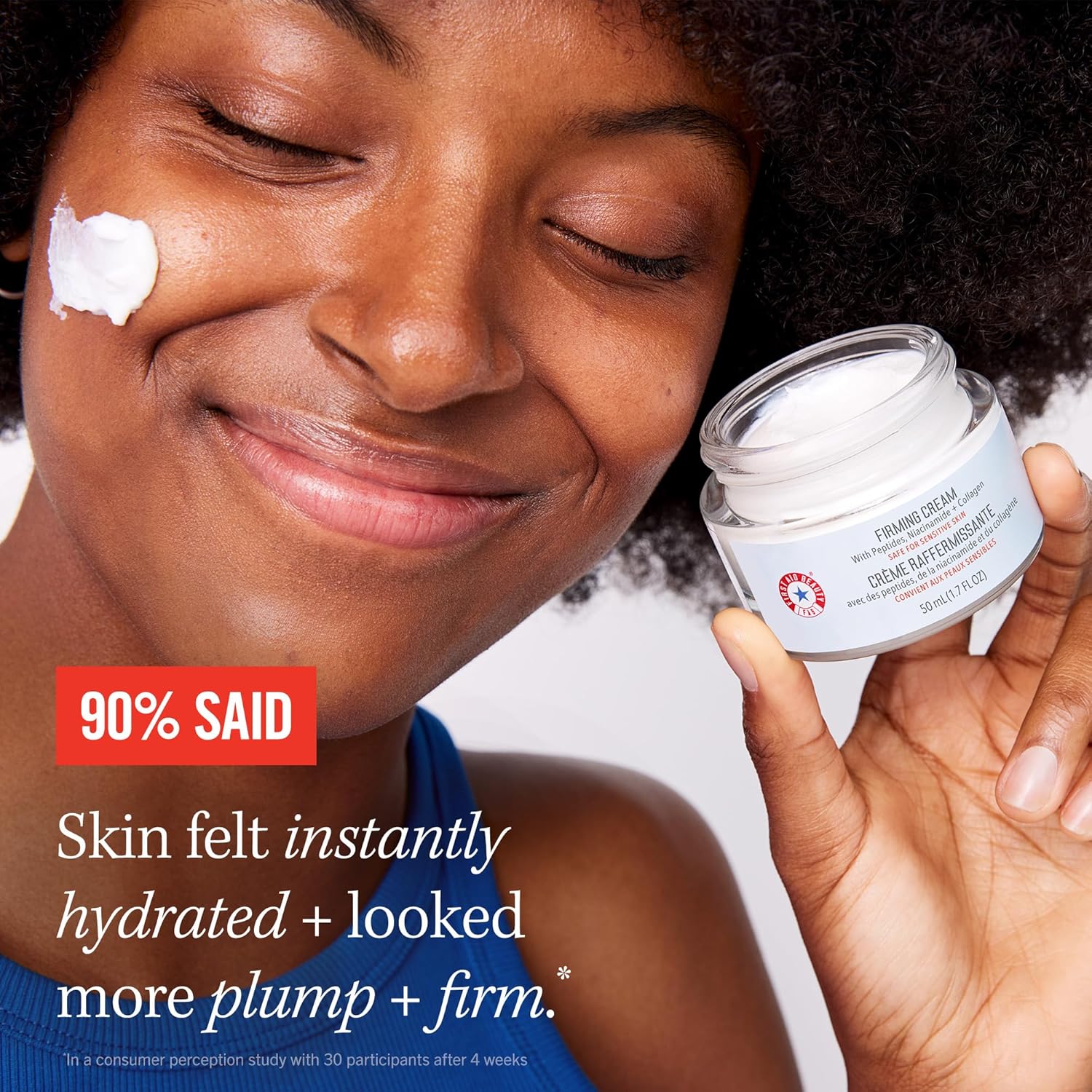 First Aid Beauty - Firming Collagen Cream With Peptides & Niacinamide, Ultra-Rich Plumping Moisturizer, Hydrates & Visibly Firms, Non-Comedogenic, Safe For Sensitive Skin, 3.5 Oz : Beauty & Personal Care