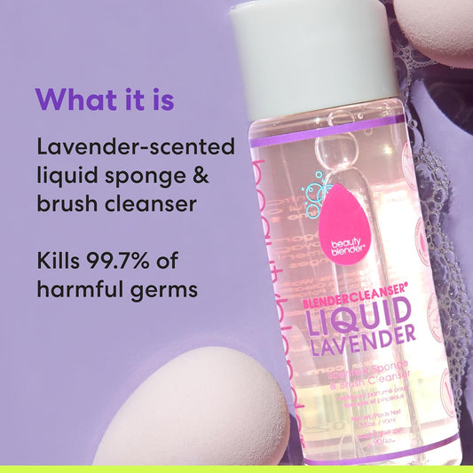 Beautyblender - Liquidblendercleanser Lavender Product - For Cleaning Makeup Blender Applicator And Brushes - In 5 Fl Oz 150 Ml