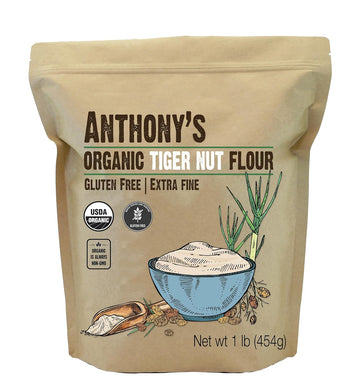 Anthony'S Organic Tiger Nut Flour, 1 Lb, Gluten Free, Non Gmo, Paleo Friendly