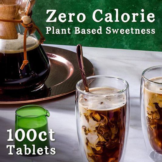 Stevia In The Raw Tablets, Zero Calorie Natural Sweetener, Sugar Substitute For Coffee, Baking, Hot & Cold Drinks, Non-Gmo, Vegan, Gluten-Free, Keto, 1-Pack (100 Tablets) (1 Pack)