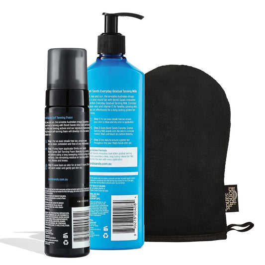 Bondi Sands Tan + Maintain Kit | Includes Ultra Dark Self Tanning Foam, Mitt, and Everyday Gradual Tanning Milk for a Long-Lasting Tan ($51 Value)