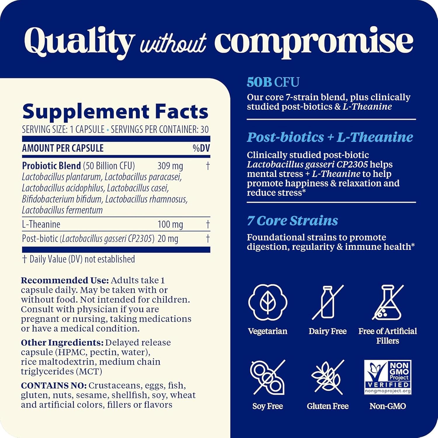 Enzymedica Subculture Probiotics For Mood, Stress, & Sleep, 50 Billion Cfu, Promotes Relaxation, Immune + Digestive Health & Regularity, 30 Count : Health & Household