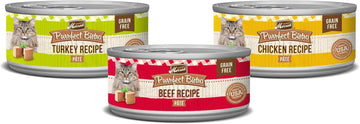 Merrick Purrfect Bistro Grain Free Wet Cat Food Variety Pack Poultry And Beef - (Pack Of 1) 4.5 Lb. Cans