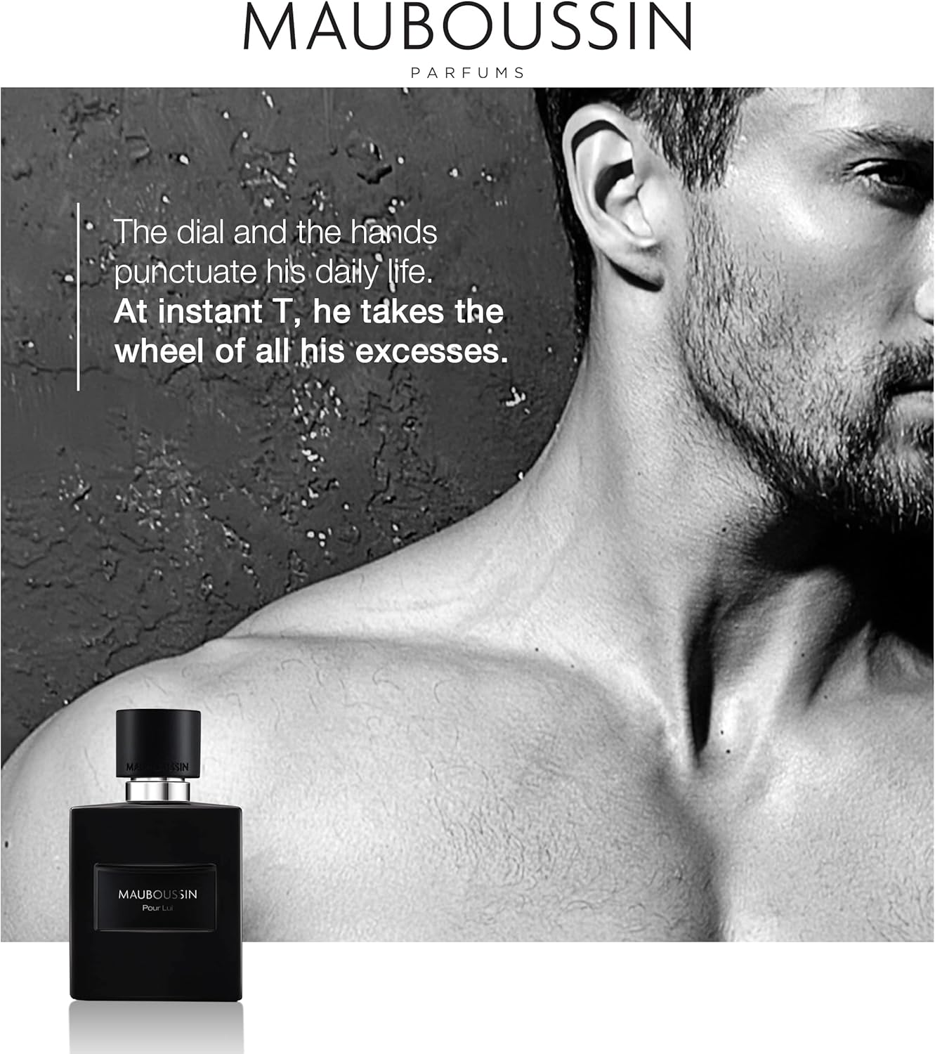 Mauboussin - Pour Lui In Black 100Ml (3.3 Fl Oz) - Eau De Parfum For Men - Woody & Oriental Scents