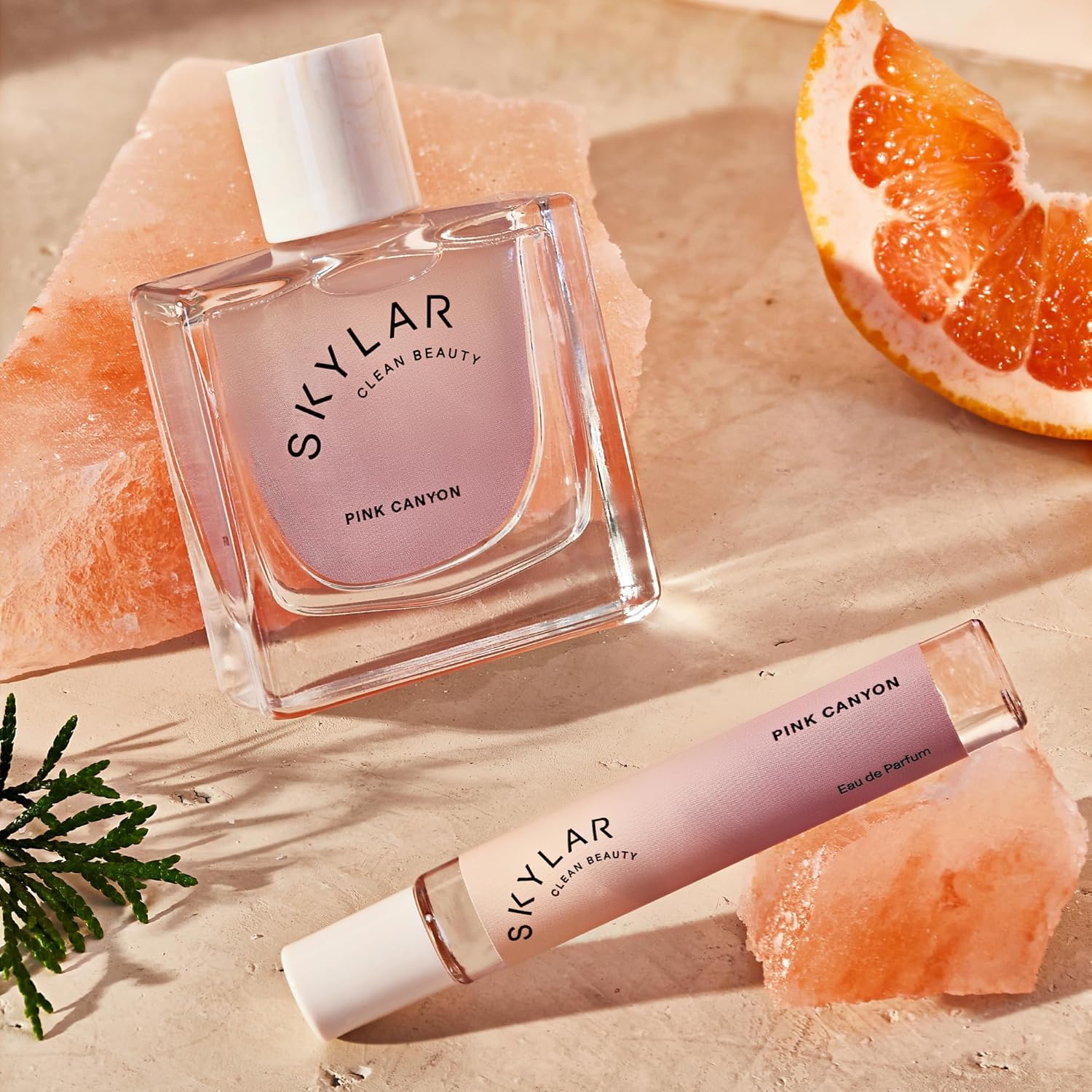 Skylar Pink Canyon Eau De Parfum - Hypoallergenic & Clean Perfume For Women & Men, Vegan & Safe For Sensitive Skin - Notes Of Grapefruit, Pink Salt & Cedar - 10Ml /0.33 Fl Oz : Beauty & Personal Care