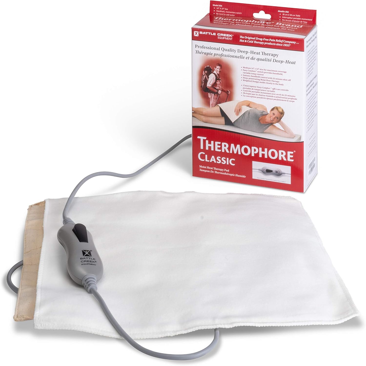 Thermophore Classic Moist Heating Pad Size Medium 14" X 14" - Model 056 : Health & Household
