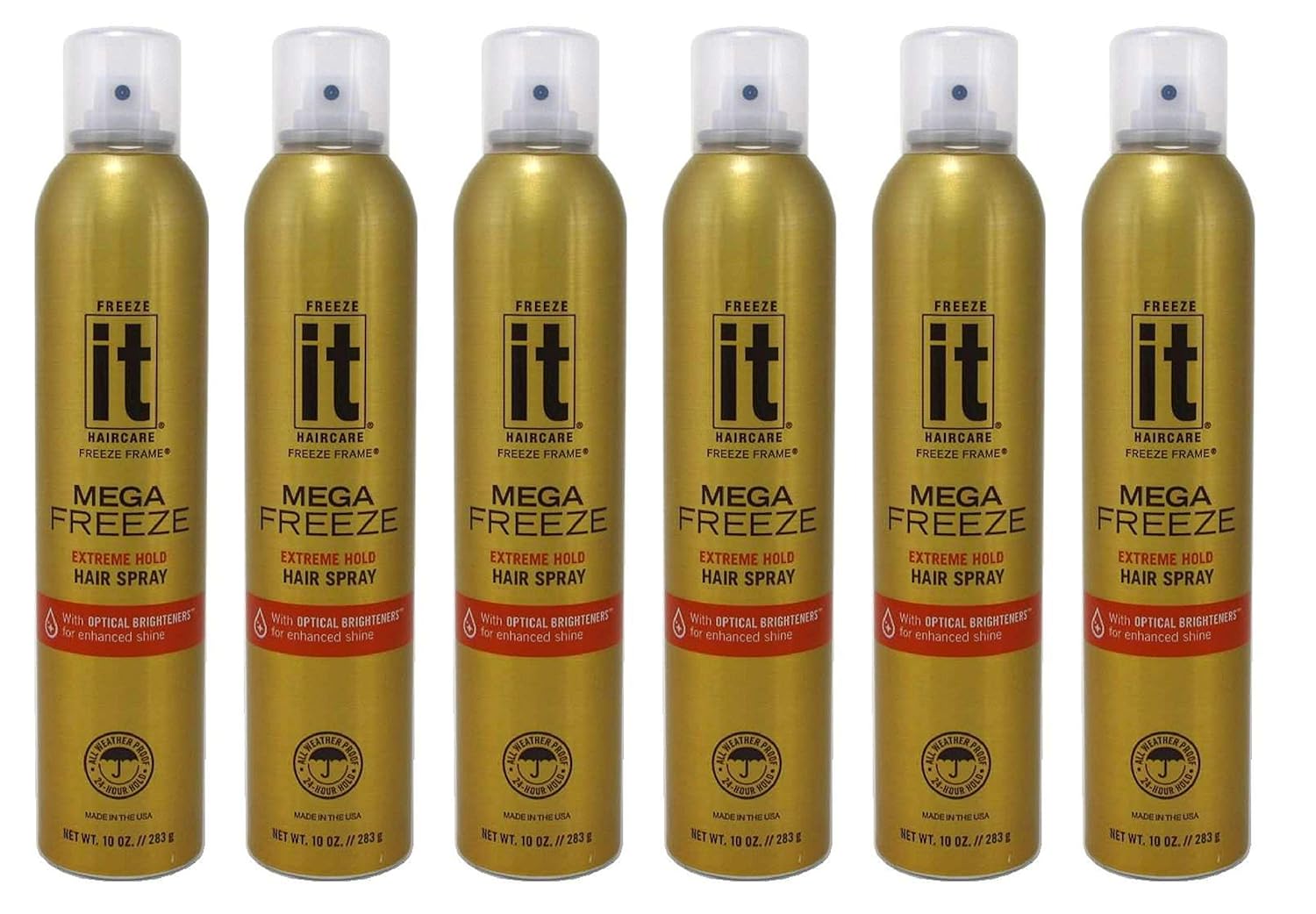 It Mega Freeze Hairspray 10Oz Aerosol (6 Pack) : Beauty & Personal Care