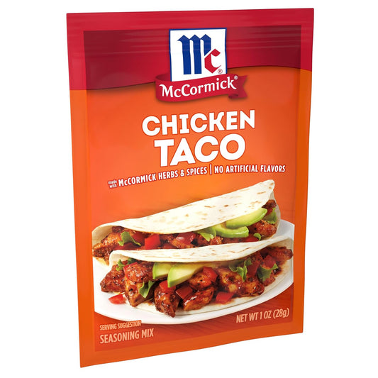 Mccormick Chicken Taco Seasoning Mix, 1 Oz (Pack Of 12)