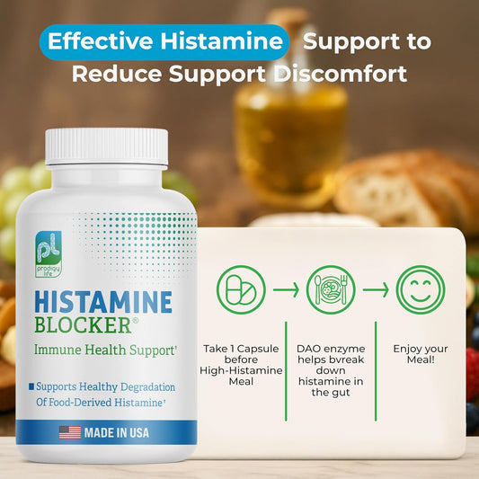 Premium Histamine Block Supplement - Advanced Blocker With Diamine Oxidase (Dao) Enzyme - 30 Ct