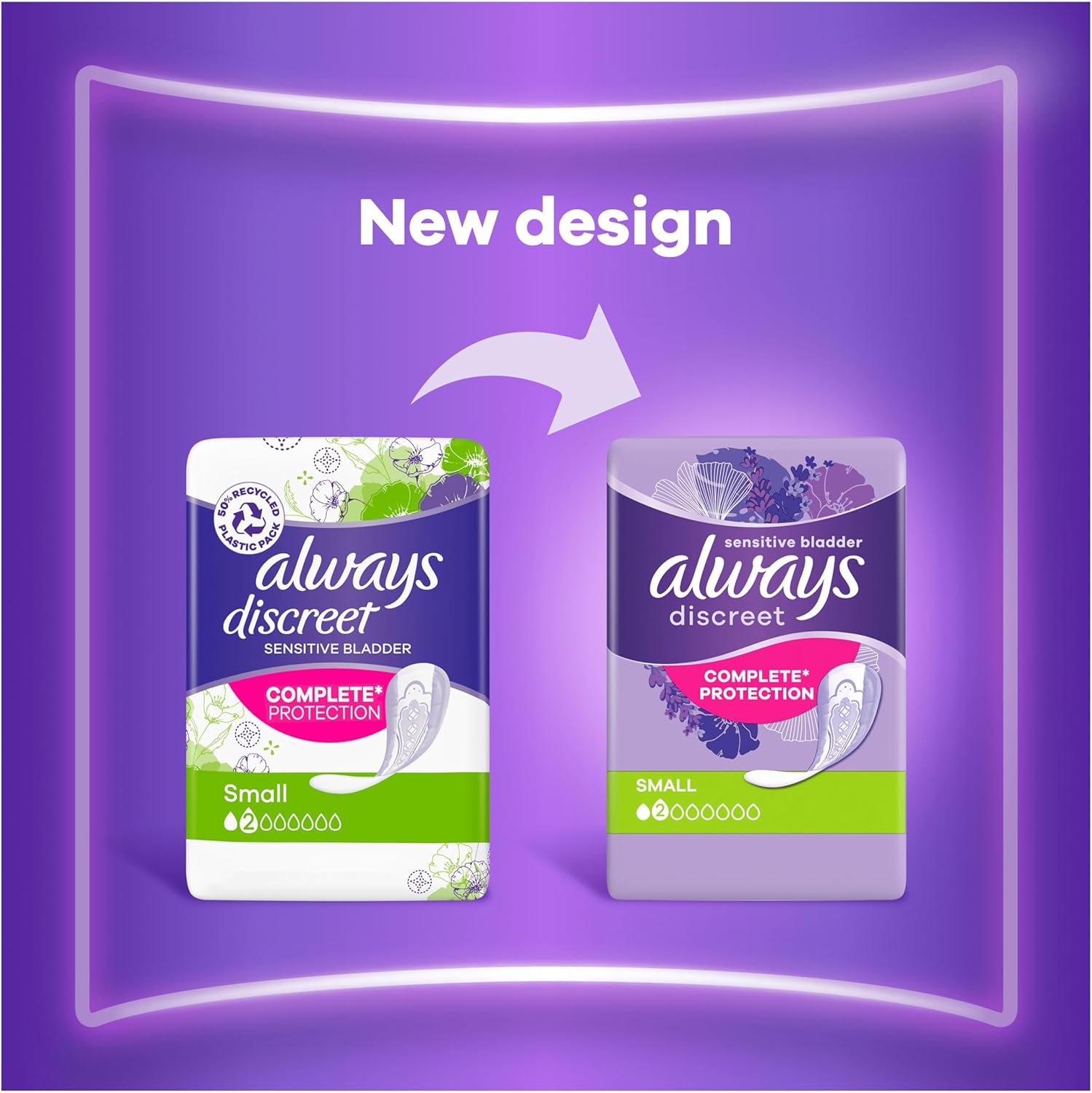 Always Discreet Incontinence Pads Women, Small, Absorbency 2, 120 Sanitary Towels (20 x 6 Packs), Complete Protection for bladder Leak, Odour Neutraliser : Amazon.co.uk: Health & Personal Care