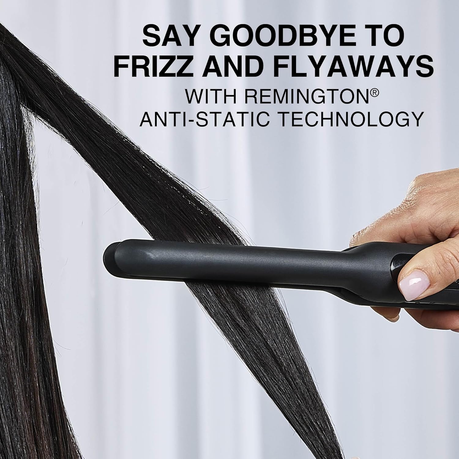 Remington 1/2" Flat Iron, Hair Straightener with Anti-Static Technology, 15-Second Heat Up & 60 Minute Auto Shut Off, 30% Longer Ceramic Floating Plates, Titanium + Ceramic Coating