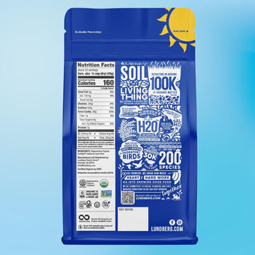 Lundberg Organic Sushi Rice, Sticky White Japanese-Style California-Grown Short Grains, 64 Oz