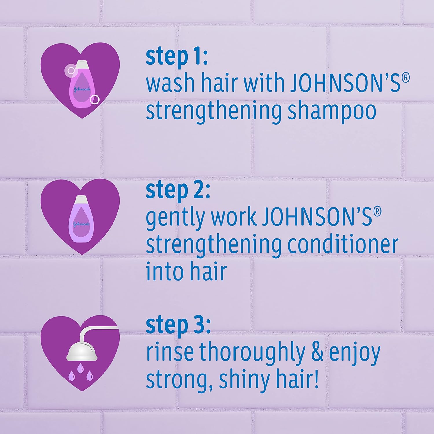 Johnson'S Baby Strengthening 13.6 Fl Oz Tear-Free Kids' Shampoo : Beauty & Personal Care