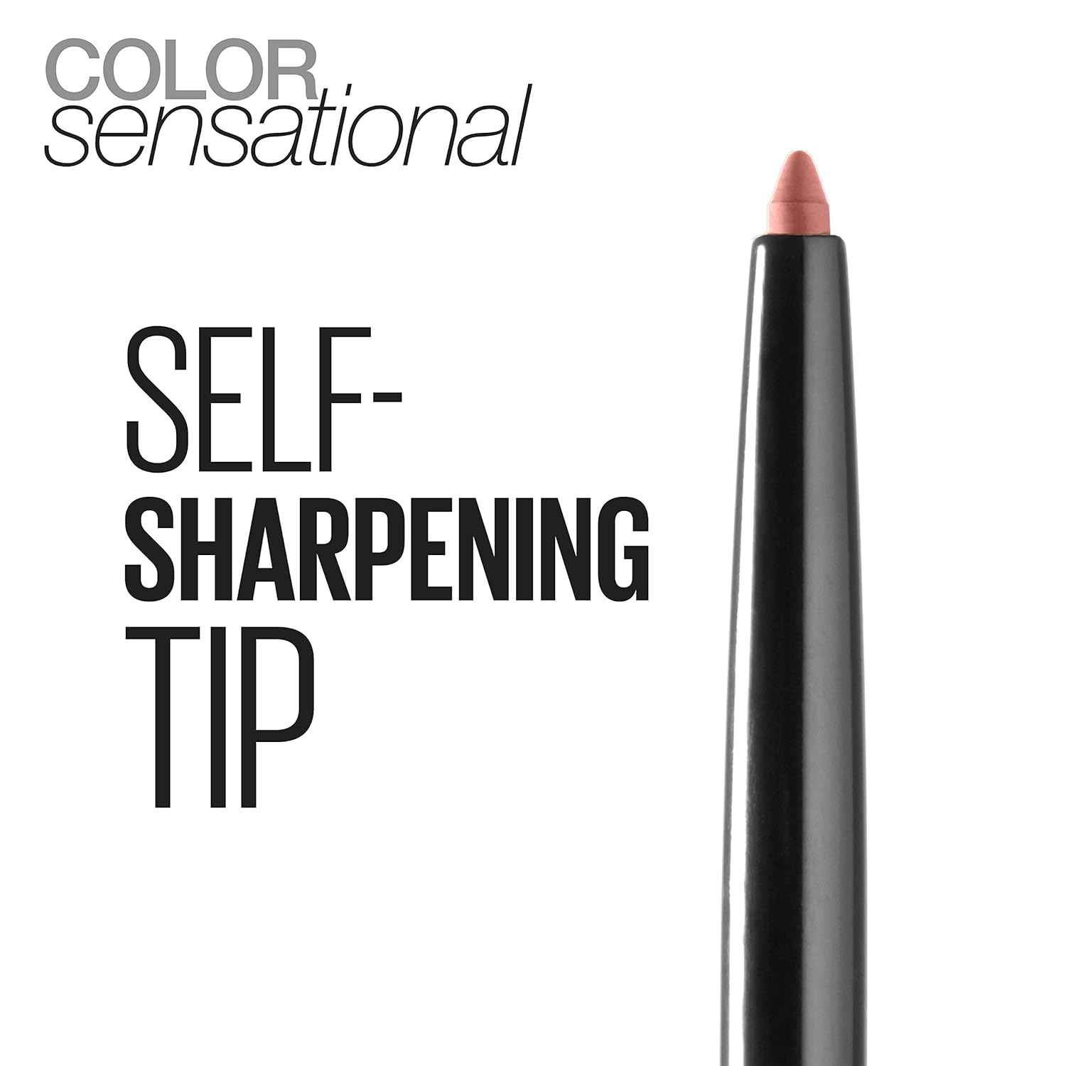 Maybelline Color Sensational Shaping Lip Liner With Self-Sharpening Tip, Rich Chocolate, Chocolate Brown, 1 Count : Beauty & Personal Care
