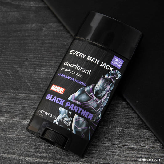 Every Man Jack Marvel Deodorant Variety Set - Includes Three Deodorants With Clean Ingredients & Incredible Scents - Spider-Man Fresh Air, Black Panther Wakanda Herbs, Captain America Citrus Flight