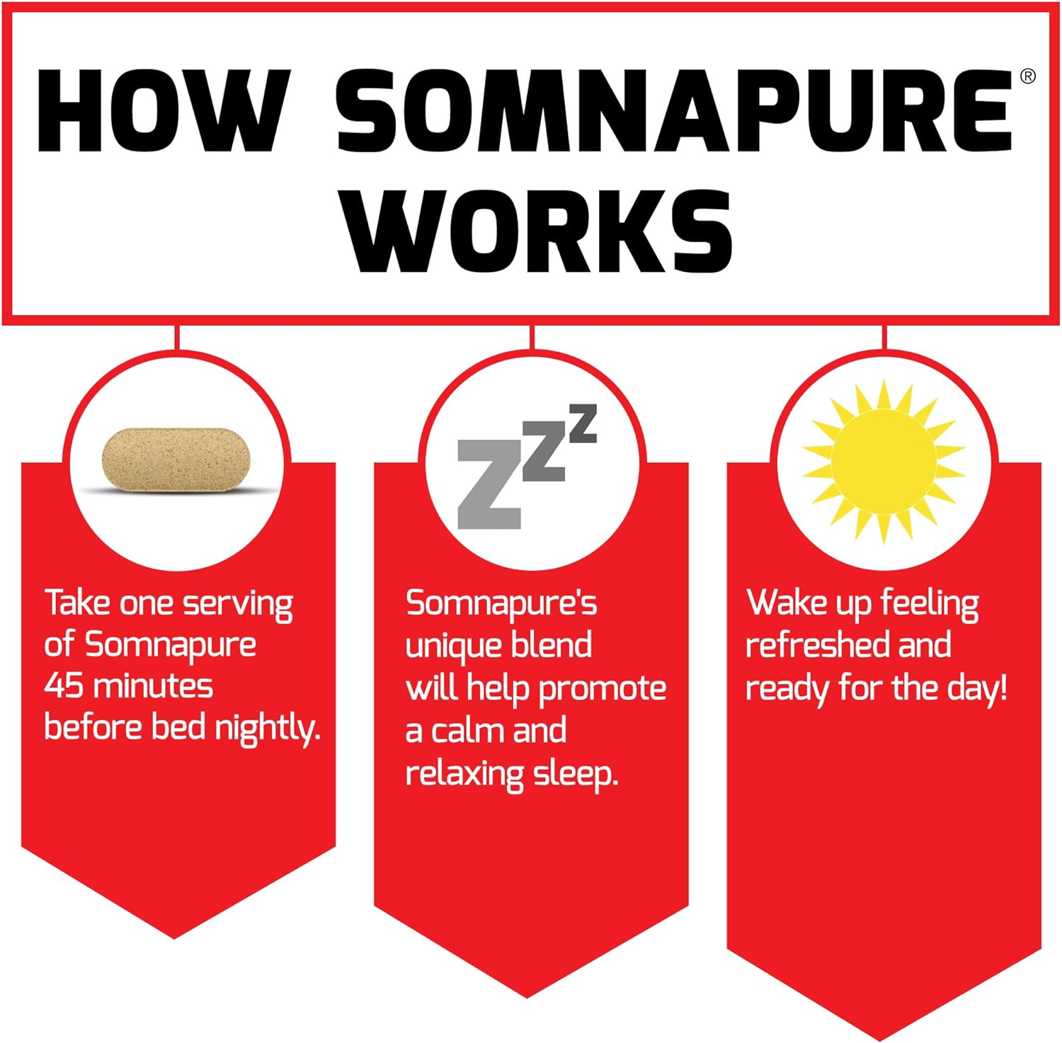 Force Factor Somnapure, 2-Pack, Drug-Free Sleep Aid for Adults with Melatonin, Valerian Root, and Lemon Balm, Non-Habit-Forming Sleeping Pills, Fall Asleep Faster, Wake Up Refreshed, 60 Tablets : Health & Household