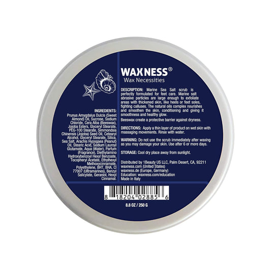 Waxness Sea Salt Scrub For Feet 8.8 Oz 250 G : Beauty & Personal Care