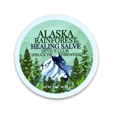 Alaska Rainforest Salve - Herbal Salve For Dry Skin & Joint Relief - Natural Super Salve For Soothing Skin With Gentle Aroma - Body & Hand Salve - Muscle Rub With Alaskan Devil’S Club Oil