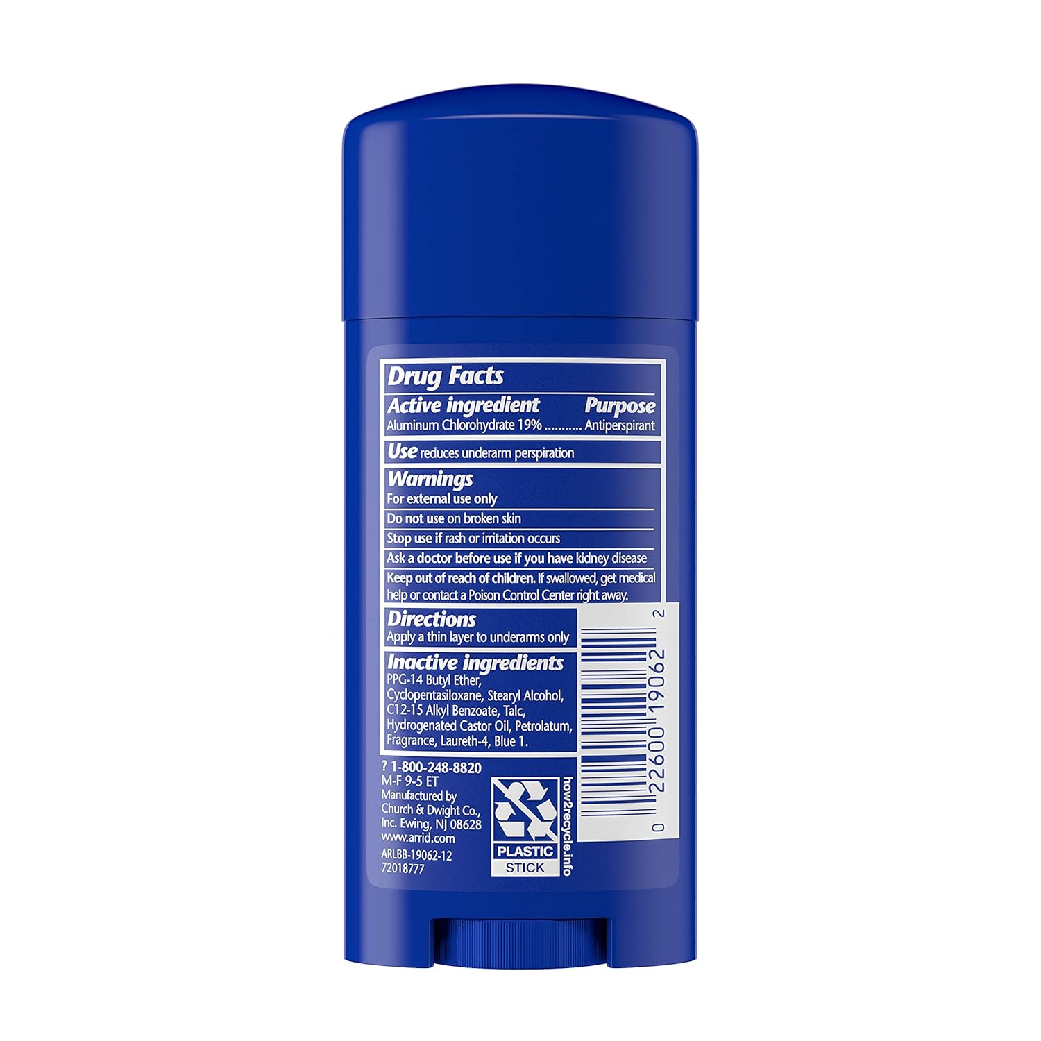 Arrid Xx Antiperspirant/Deodorant, Maximum Strength, Solid, Regular 2.7 Oz (77 G)