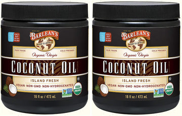 Barlean's Organic Virgin Coconut Oil, 16- Jar (Pack of 2)