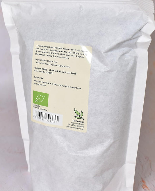 Steenbergs Organic English Breakfast Tea 500G, Loose Leaf