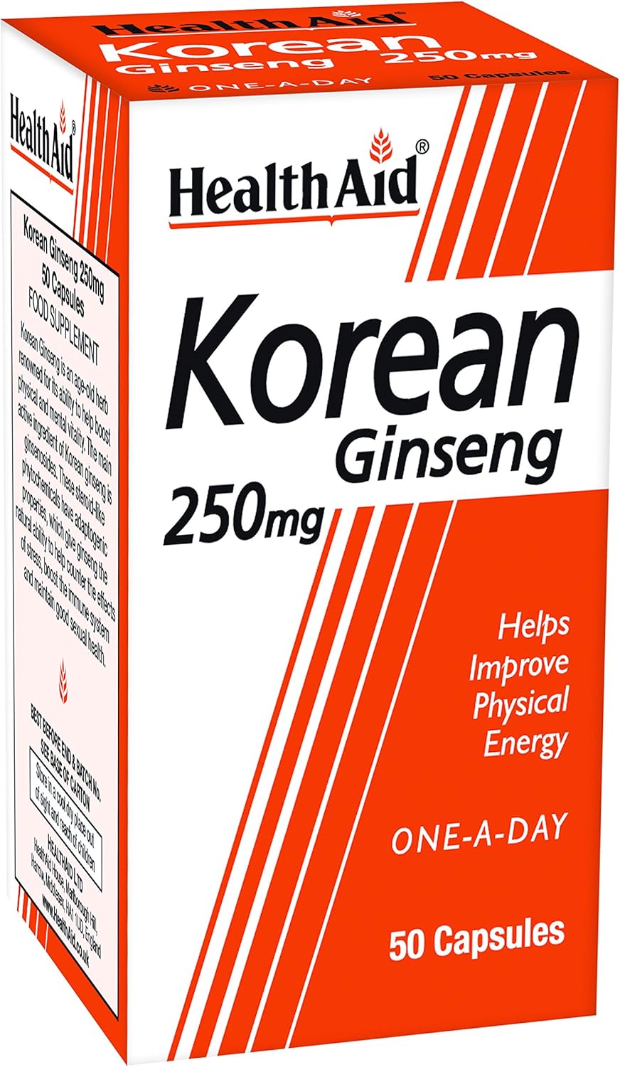 Healthaid Korean Ginseng 250Mg 50 Capsules