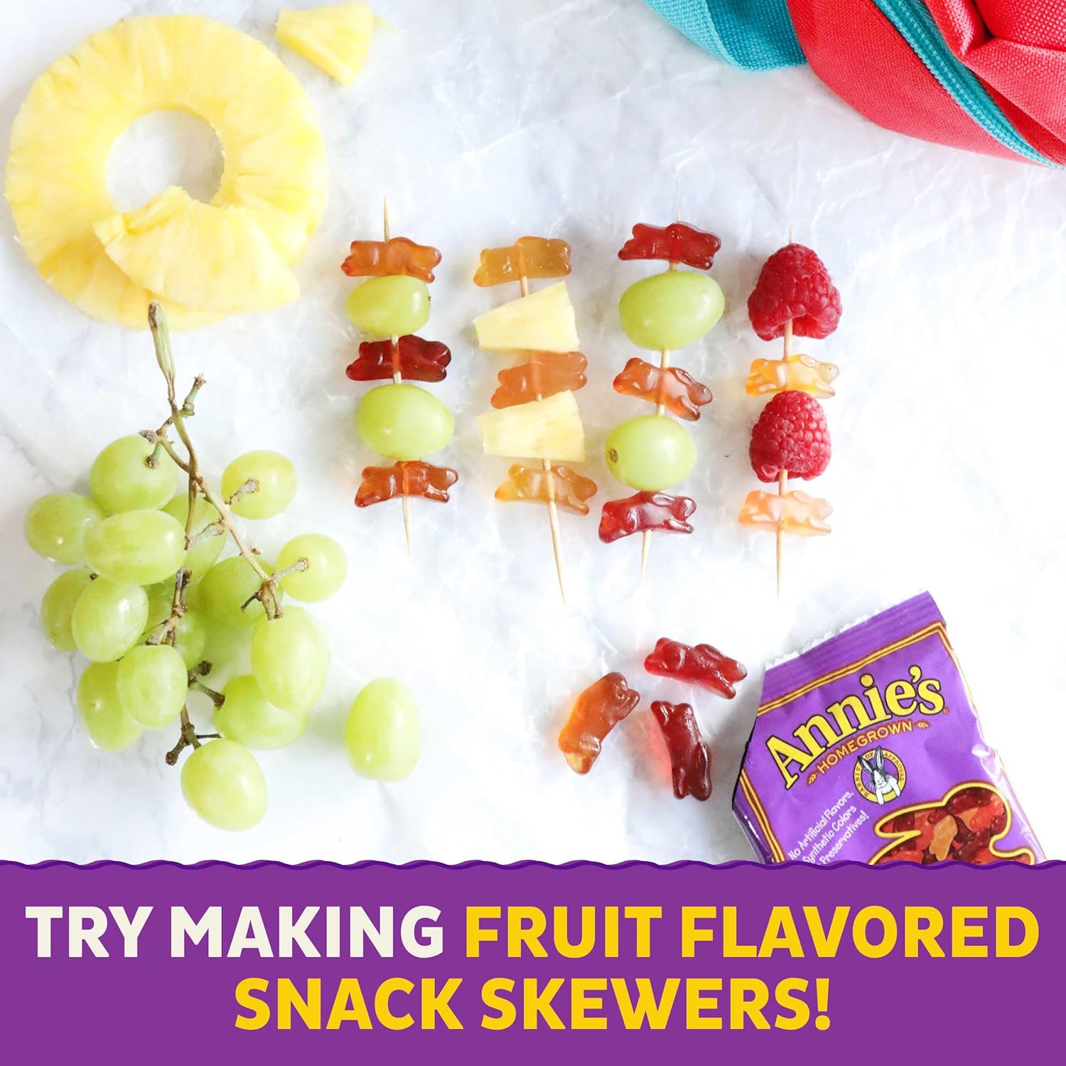 Annie'S Organic Building Blocks Fruit Flavored Snacks, Assorted Fruit Flavors, Gluten Free, 10 Pouches, 7 Oz