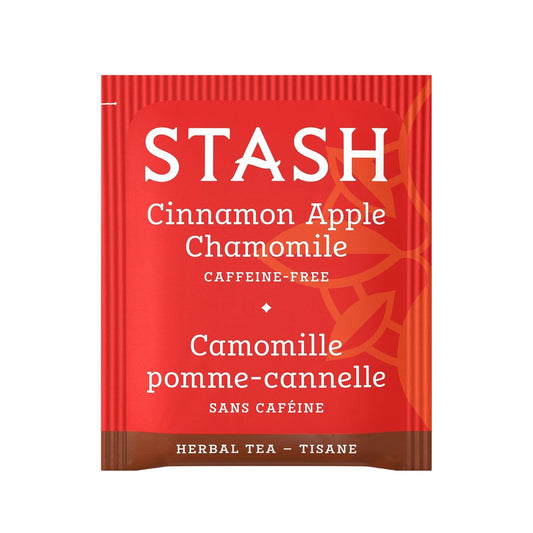 Stash Tea Cinnamon Apple Chamomile Herbal Tea - Naturally Caffeine Free, Non-Gmo Project Verified Premium Tea With No Artificial Ingredients, 100 Count (Bulk Packaging)