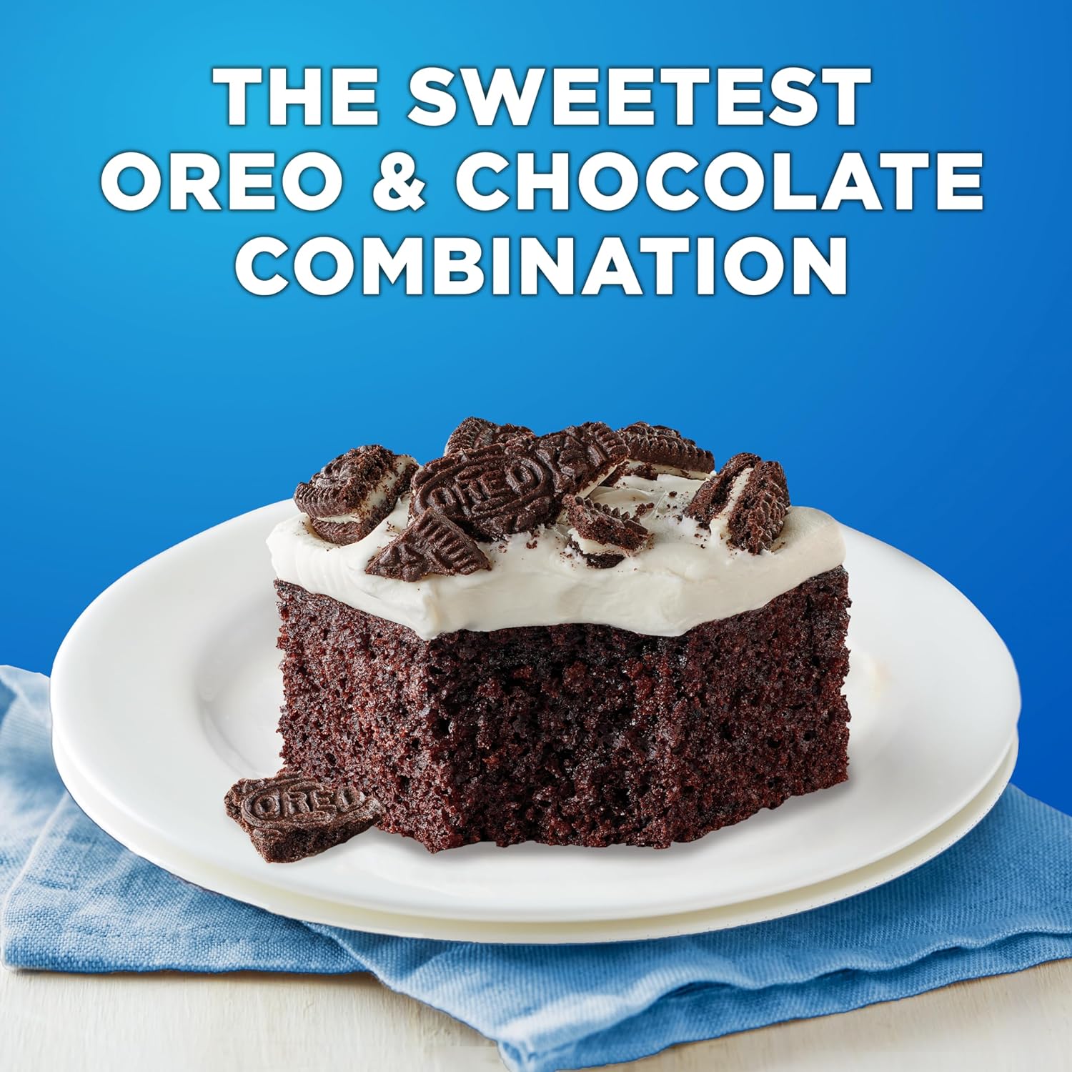 Betty Crocker OREO Chocolate Cake Mix, Chocolate Cake Baking Mix With OREO Cookie Pieces, 9.3 oz : Everything Else