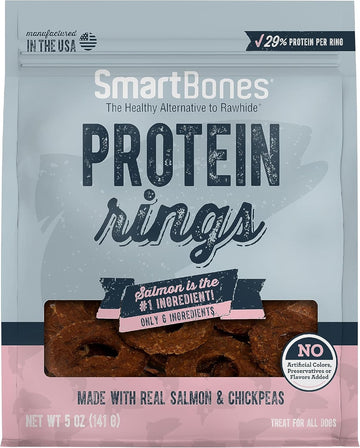 Smartbones Protein Rings With Real Salmon And Chickpeas, 5 Oz