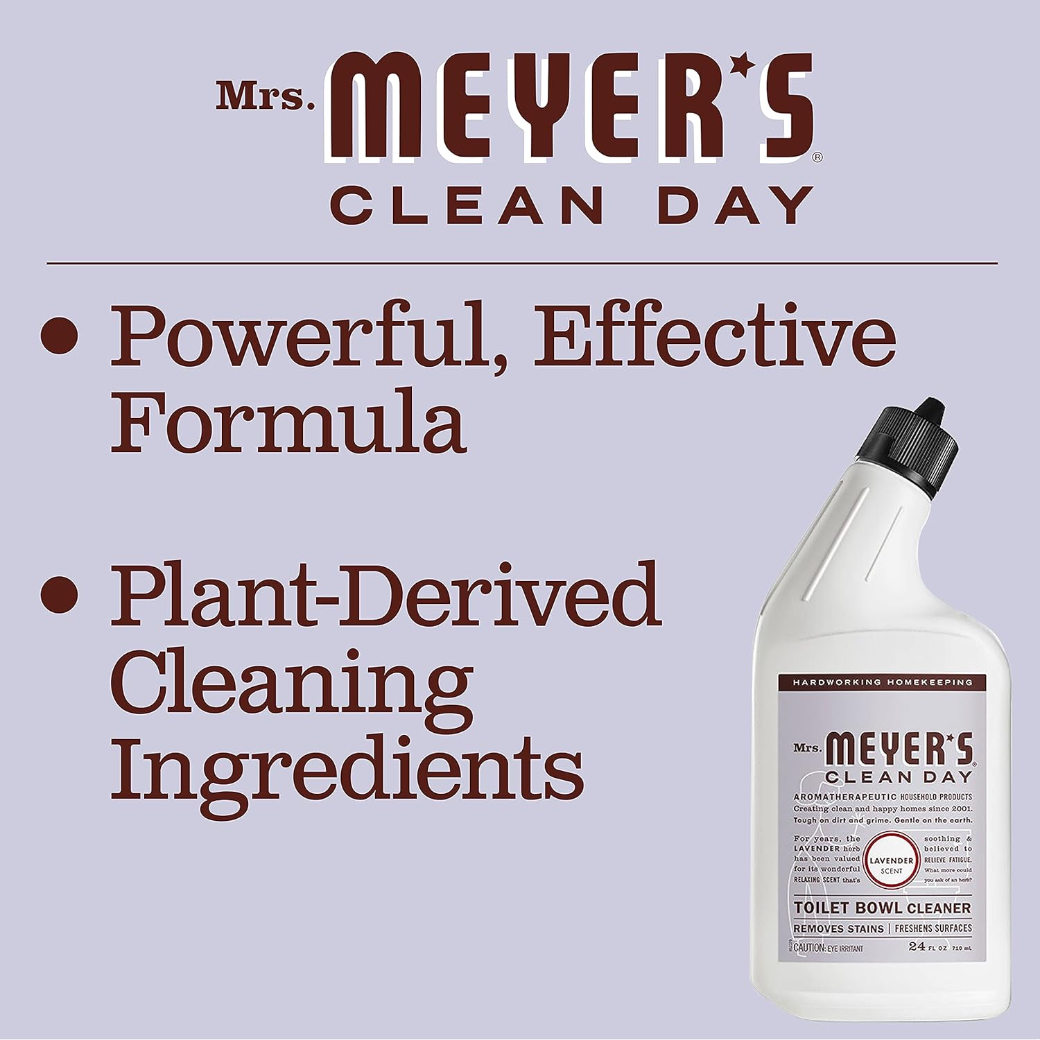 Mrs. Meyer'S Clean Day Liquid Toilet Bowl Cleaner, Stain Removing, Lavender, 24 Oz