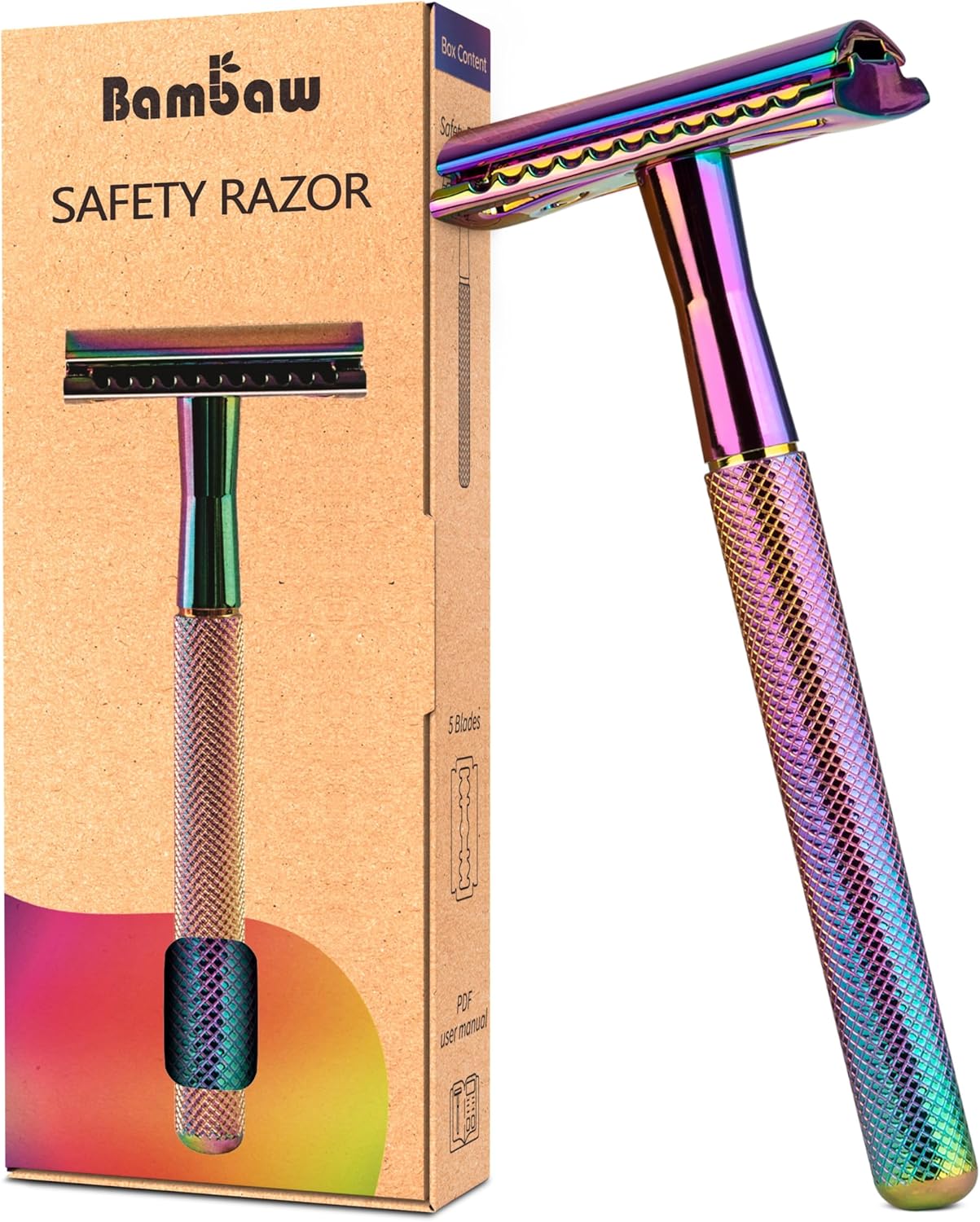 Metal Safety Razor | Rainbow | Saftey Razor For Men And Women | Bambaw