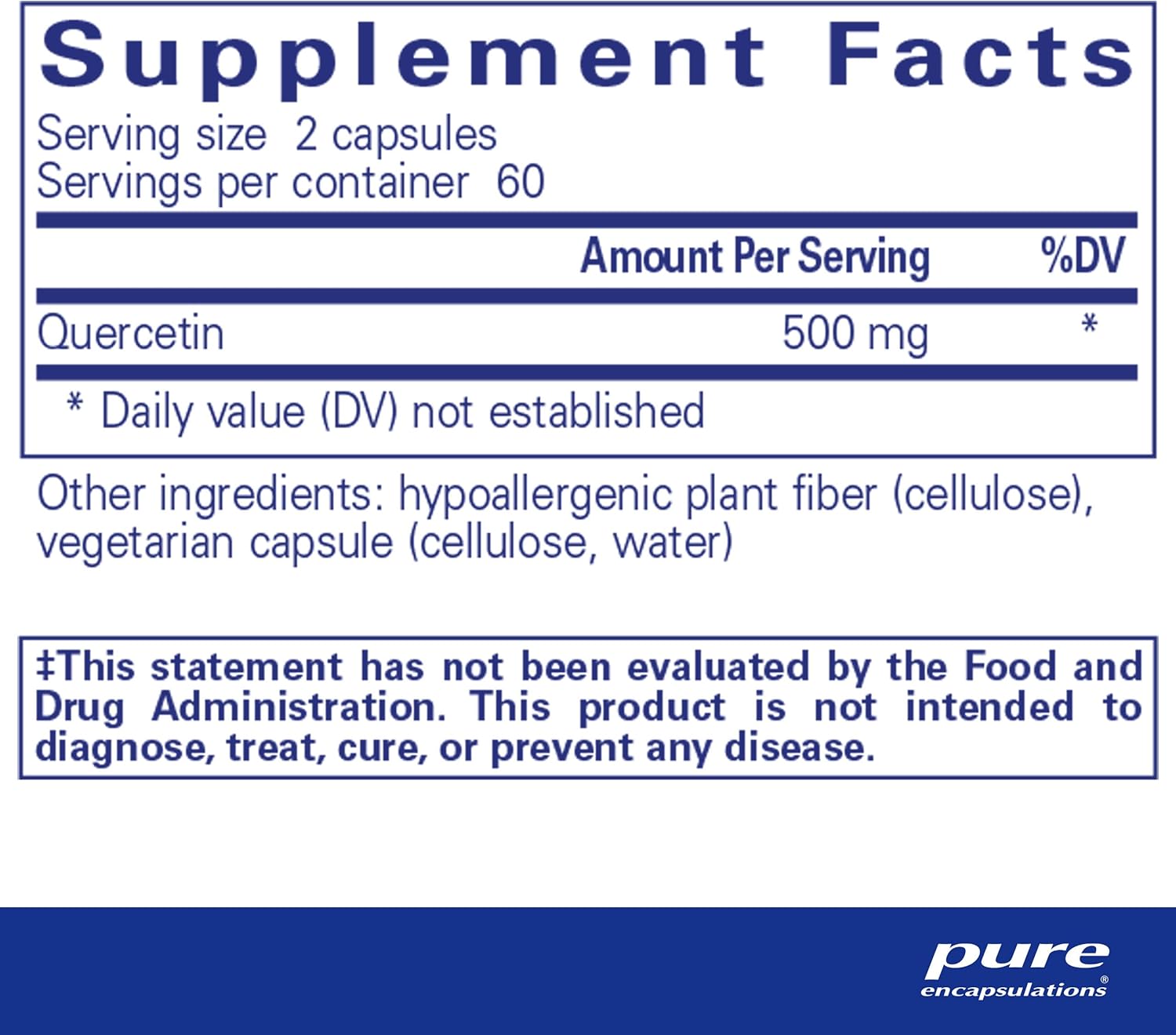 Pure Encapsulations Quercetin - Supplement with Bioavonoids for Immune, Cellular, and Cardiometabolic Health* - with Premium Quercetin avonoids - 120 Capsules